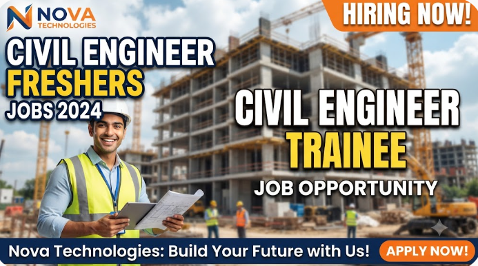 Civil Engineer Fresher / Civil Engineer Trainee Fresher Jobs – Nova Technologies, freshers Jobs, Non Voice BPO Jobs, IT Jobs For Freshers, Entry Level Jobs, Customer Support Jobs, Immediate Hiring, Non Voice Process Jobs, IT Fresher Openings, Work From Home Jobs, Night Shift Jobs